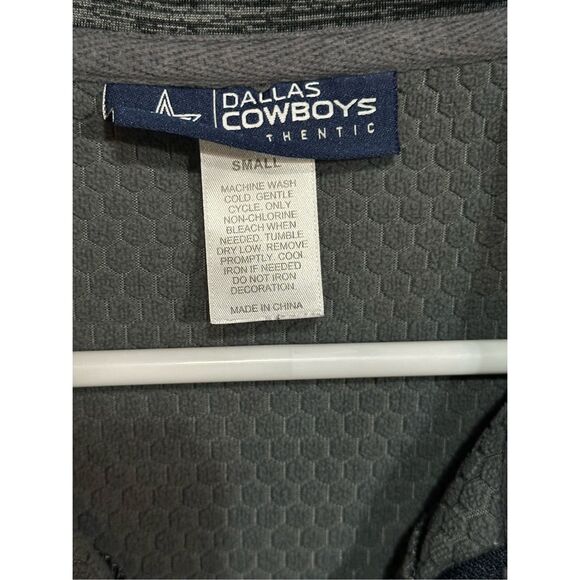Men’s Dallas Cowboys Pullover Gray Club Collection 1/4 Zip Sweatshirt Size Small - Picture 3 of 4